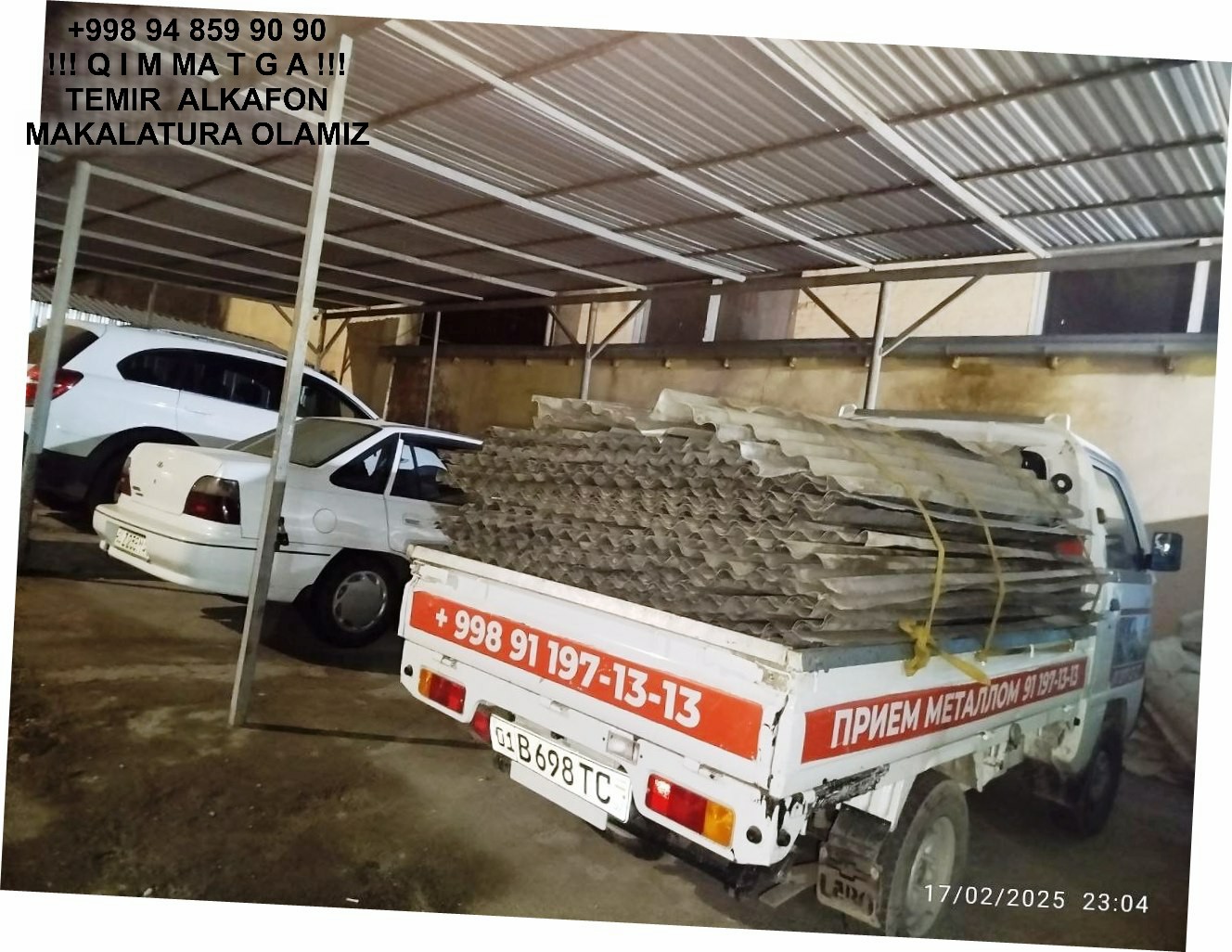 Metallolom qabul qilish Bostonliq